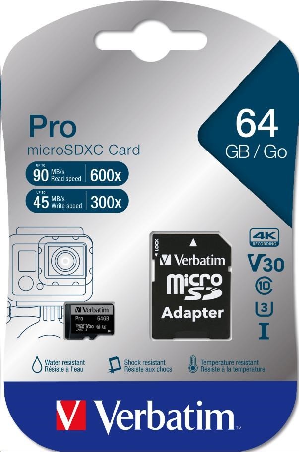 Verbatim microSDXC 64 GB UHS-I U1 47042