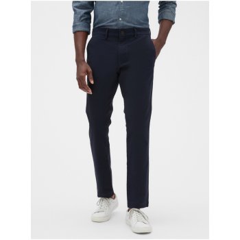 Gap Modré pánské kalhoty essential khakis in skinny fit with Flex