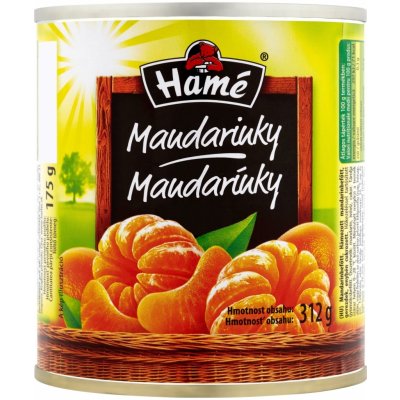 Hamé Mandarinky v sladkém nálevu 312 g