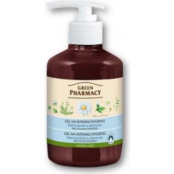 Green Pharmacy Body Care Chamomile & Allantoin gel na intimní hygienu pro citlivou pokožku (0% Parabens, Artificial Colouring) 370 ml