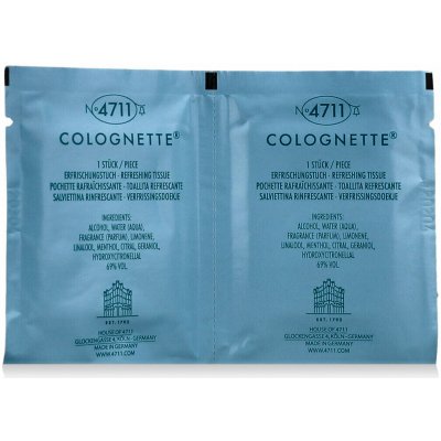 4711 Colognette Refreshing Lemon Tissues vlhčené ubrousky pro okamžité osvěžení 20 ks – Hledejceny.cz
