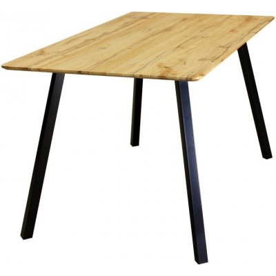 IDEA nábytek BERGEN 140 x 80 x 75 cm dub votan kov – Hledejceny.cz