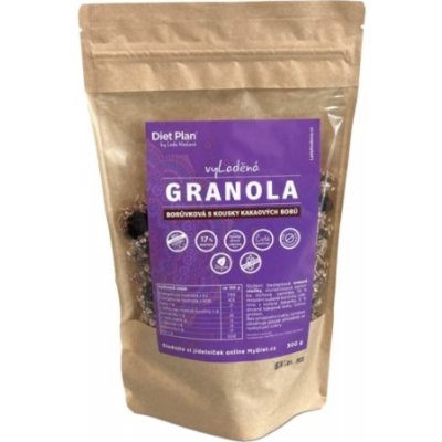 Diet Plan Granola borůvka s kakao boby 300 g