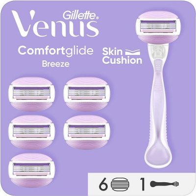 Gillette Venus ComfortGlide Breeze + 6 ks hlavic