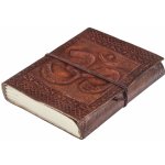 Sanu Babu Notes v kožené vazbě ÓM ruční papír cca 12x15 cm – Zboží Živě