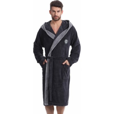 L&L George pánský dlouhý župan grafit – Zboží Dáma