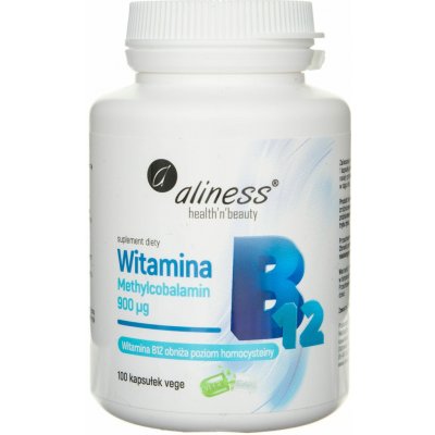 Aliness Vitamin B12 Methylcobalamin 950 mcg 100 Veg kapslí – Hledejceny.cz