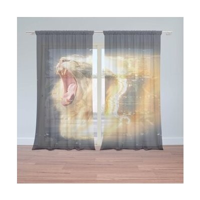 Sablio Záclony Lev art: 2ks 150x250cm – Hledejceny.cz