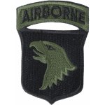 NAVYS Nášivka 101st AIRBORNE DIVISION - ČERNÁ – Hledejceny.cz