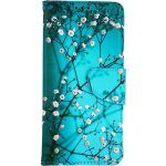 TopQ Pouzdro Samsung A53 5G knížkové Modré s květy 73507 Sun-73507 – Zboží Živě