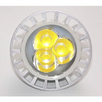 G21 LED žárovka G5.3 MR16 3SMD 12V 3W 330lm bílá