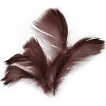 Peří v sáčku 10g tmavě hnědé – Zboží Dáma