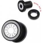 Piercingate Tunel do ucha se sluncem PTP00305 Černá – Zboží Dáma