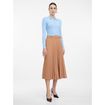 Orsay dámská midi sukně světle hnědá – Sleviste.cz