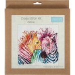 Sada na vyšívání GCS121 Duhové zebry – Zboží Dáma
