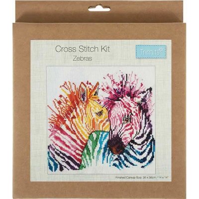 Sada na vyšívání GCS121 Duhové zebry – Zboží Dáma