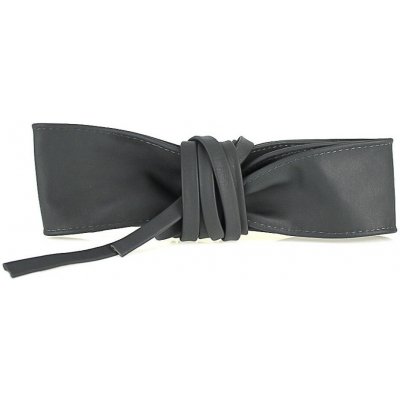 Mondo Italia dámský kožený pásek na vázaní 839 tmavě šedý – Sleviste.cz