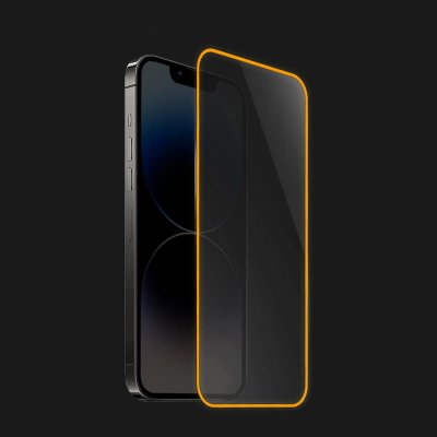 Picasee 3x 3D Ochranné tvrzené sklo se svítícím rámečkem pro Apple iPhone 12 - Oranžová - P2228 – Zboží Živě