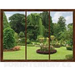 AG design FTS-1314 Papírová fototapeta Window in garden rozměry 360 x 254 cm – Zboží Dáma