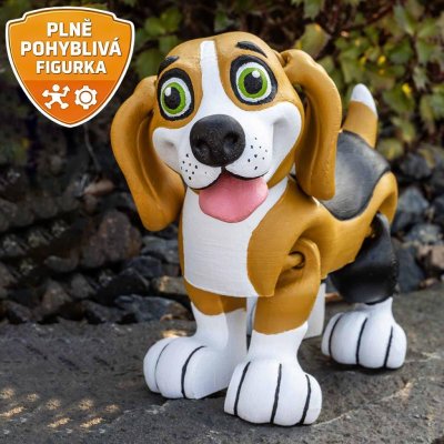 Maluj 3D Beagle – Kreativní sada 3D omalovánky s barvami a štětcem – Hledejceny.cz
