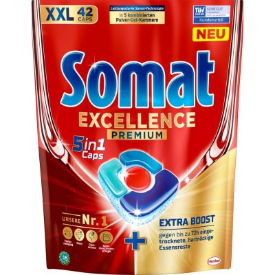 Somat Excellence Premium kapsle do myčky 42 ks – Hledejceny.cz