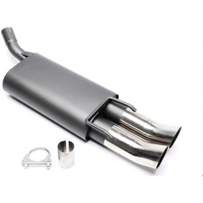 TA Technix sportovní výfuk Opel Corsa B hatchback 3/5dvéř. (93-00), 2x 76 mm DTM zahnutá nerezová koncovka bez pertlu – Hledejceny.cz
