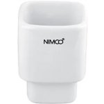 Nimco kibo Náhradní nádobka pro WC štětku keramická nízká 1094KN – Zboží Dáma