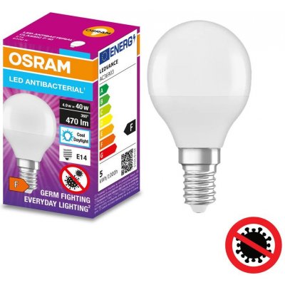 Osram Antibakteriální LED žárovka E14 5.5W LED ANTIBACTERIAL – Zboží Mobilmania