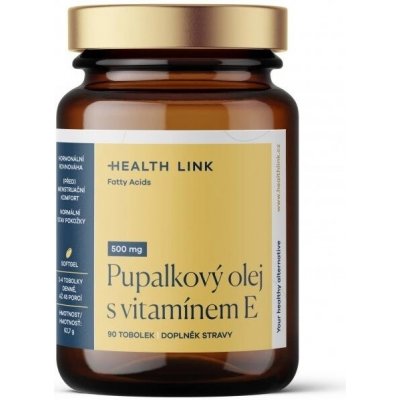 Health link Olej pupalkový 500 mg s vitamine E 90 tobolek – Hledejceny.cz