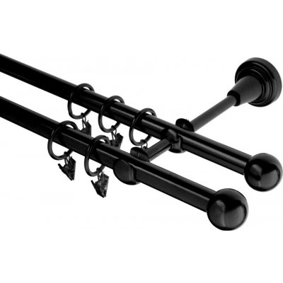 HEBR Garnýž Koule černá dvojitá 300 cm – Sleviste.cz