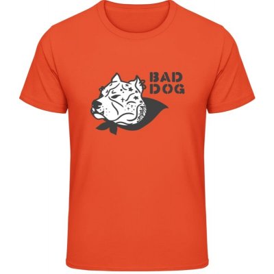 Gildan Soft Style tričko Design s nápisem BAD DOG - Oranžová – Hledejceny.cz