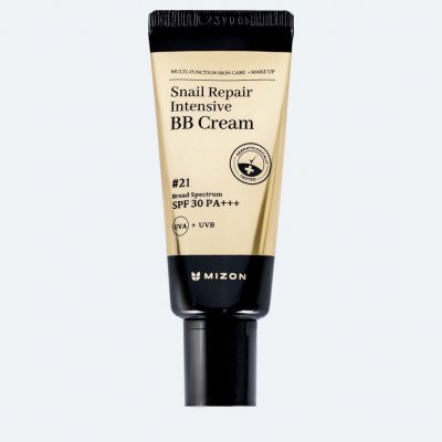 Mizon Snail Repair Intensive BB Cream vyživující BB krém se šnečím mucinem 21 SPF50+ PA +++ 20 ml – Sleviste.cz