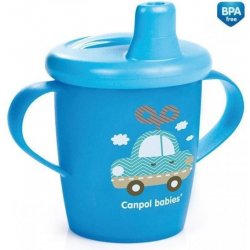 Canpol babies láhev s potiskem Cute Animals s úchyty 11/845 250ml