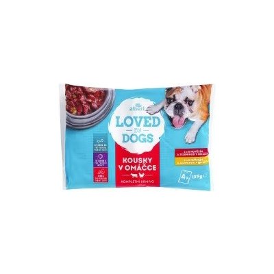 Loved By Dogs Hovězí a Kuře 4 x 100 g – Zboží Mobilmania