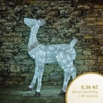 DecoLED LED světelná laň 150 cm 140 ledově bílých diod s Flash efektem – Hledejceny.cz