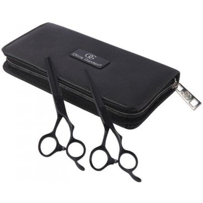 Olivia Garden SilkCut PRO Matt Black 6.50 Shear/6.35T EUR Thinner Set profesionálních kadeřnických nůžek