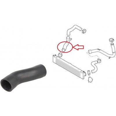 Hadice plnícího vzduchu Fiat Ducato od 2006 3,0 od intercooleru do klapky 1362016080 | Zboží Auto