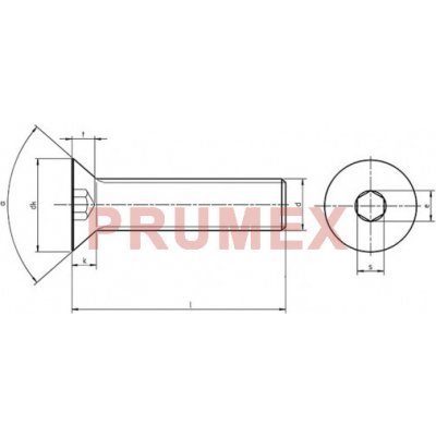 Šroub zápustný inbus DIN 7991 M14x110-10.9 – Hledejceny.cz