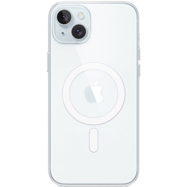 Pouzdro a kryt na mobilní telefon AppleMix Originální Apple iPhone 15 Plus - MagSafe - plastový / gumový - čiré