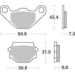 Brzdové destičky TRW Lucas SI přední KAWASAKI KLR 600 rok 84-90 | Zboží Auto