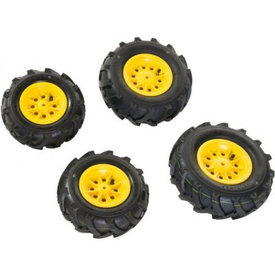 Rolly Toys Nafukovací kola se žlutými disky John Deere pro dětské traktory Peg Perego – sada 4 ks – Hledejceny.cz