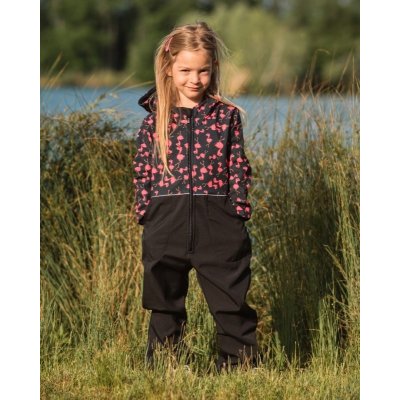 JOŽÁNEK Dětská softshellová kombinéza plameňáci – Zboží Dáma