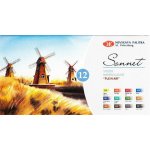 Sada akvarelových barev „Sonnet“ Plein Air 12 ks Nevskaya Palitra malba akvarel – Zboží Dáma