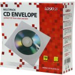 Obálky na CD / DVD - 100 ks / bílá / s okénkem – Hledejceny.cz