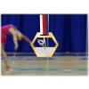 Sportovní medaile Akrylátová medaile Gymnastika tyčka Zlatá