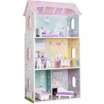 Ecotoys Domeček pro panenky Borůvková rezidence 95 cm – Zboží Dáma