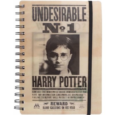 CurePink 3D proměňovací A5 blok-zápisník Harry Potter: Sirius & Harry 14,8 x 21 cm kroužková vazba SR72657 – Zboží Mobilmania