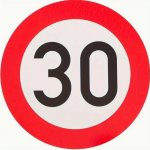 Narozeninová dopravní značka sklenky Číslice: 30 Jméno: Dominik – Zboží Dáma