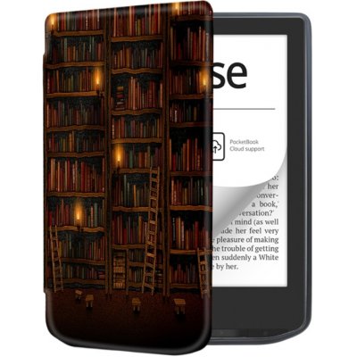 Vsechnonamobil 75398 ART Zaklápěcí pouzdro pro Pocketbook 629 Verse / Pocketbook 634 Verse Pro LIBRARY – Hledejceny.cz