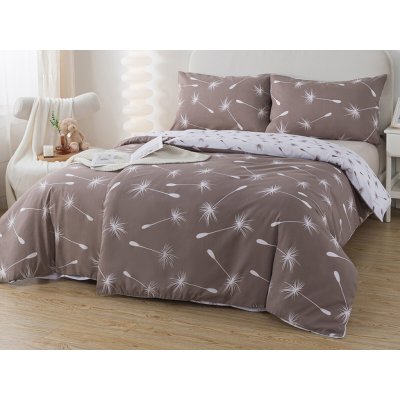 Xpose bavlna povlečení DANDELIA DUO na dvě lůžka hnědé/bílé 140x200 70x90 – Zboží Dáma Xpose bavlna povlečení DANDELIA DUO na dvě lůžka hnědé/bílé 140x200 70x90 – Zboží Dáma